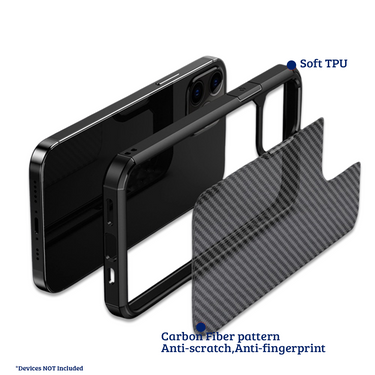 iPhone 13 Mini Compatible Case Cover With Hard Shield Carbon Fiber